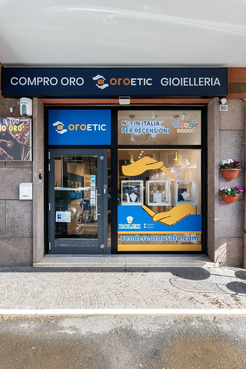 Vetrina esterna OroEtic Grottaferrata